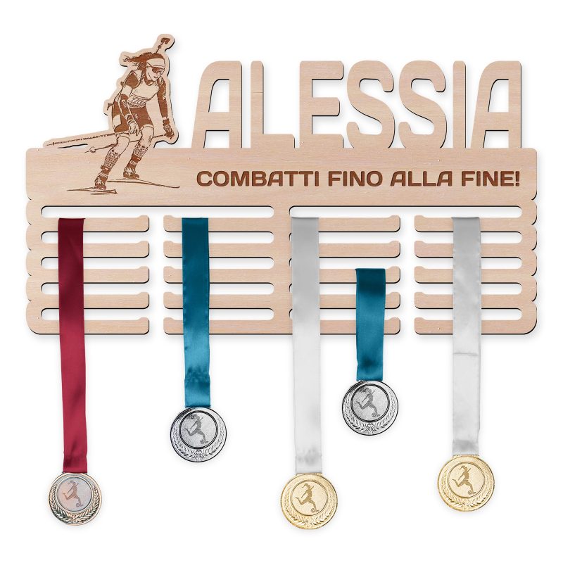 Cintre de médaille - Biathlon, femme