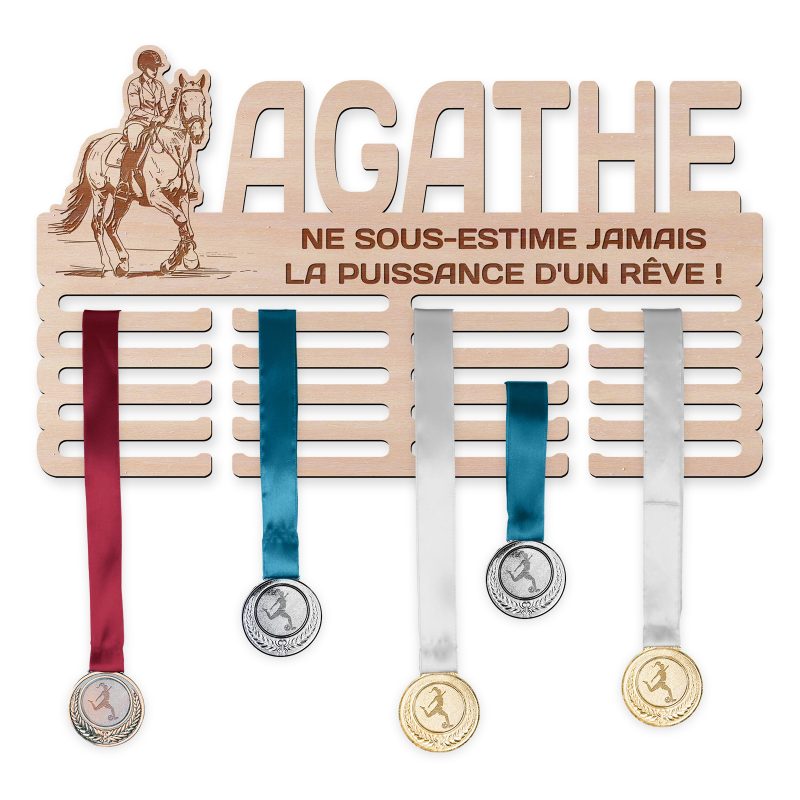 Cintre de médaille - Équitation, femme