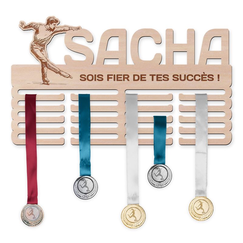 Cintre de médaille - Patinage artistique, homme