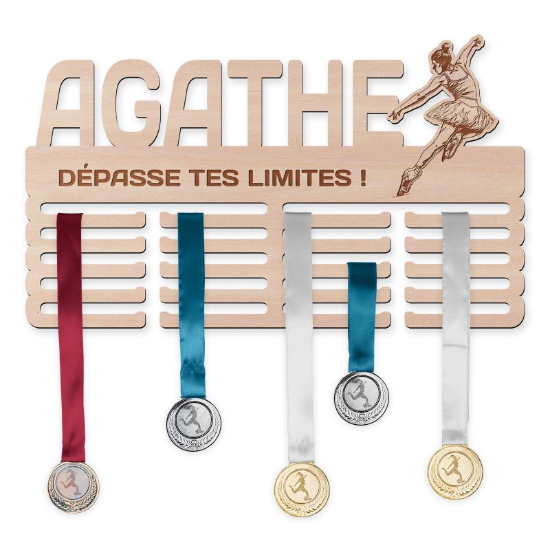 Cintre de médaille - Patinage artistique, femme