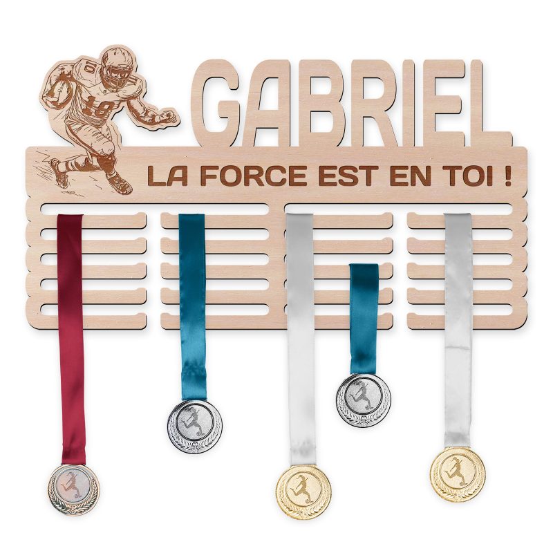 Cintre de médaille - Football américain, homme