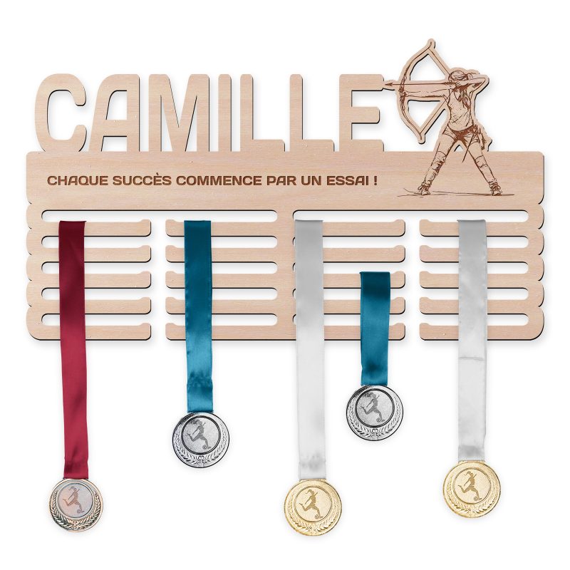 Cintre de médaille - Tir à l'arc, femme