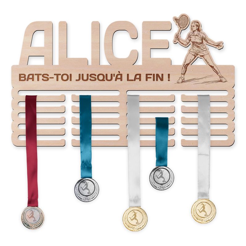 Cintre de médaille - Badminton, femme