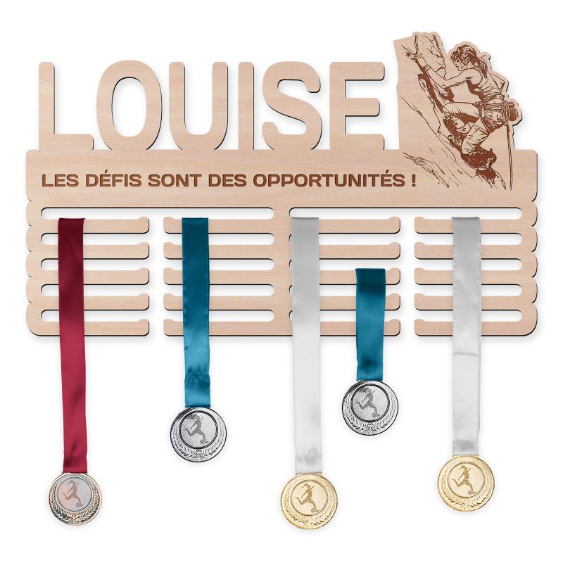 Cintre de médaille - Alpinisme, femme