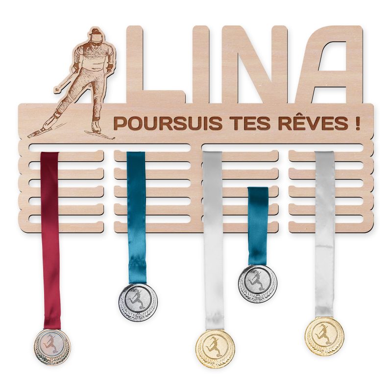 Cintre de médaille - Ski de fond, femme