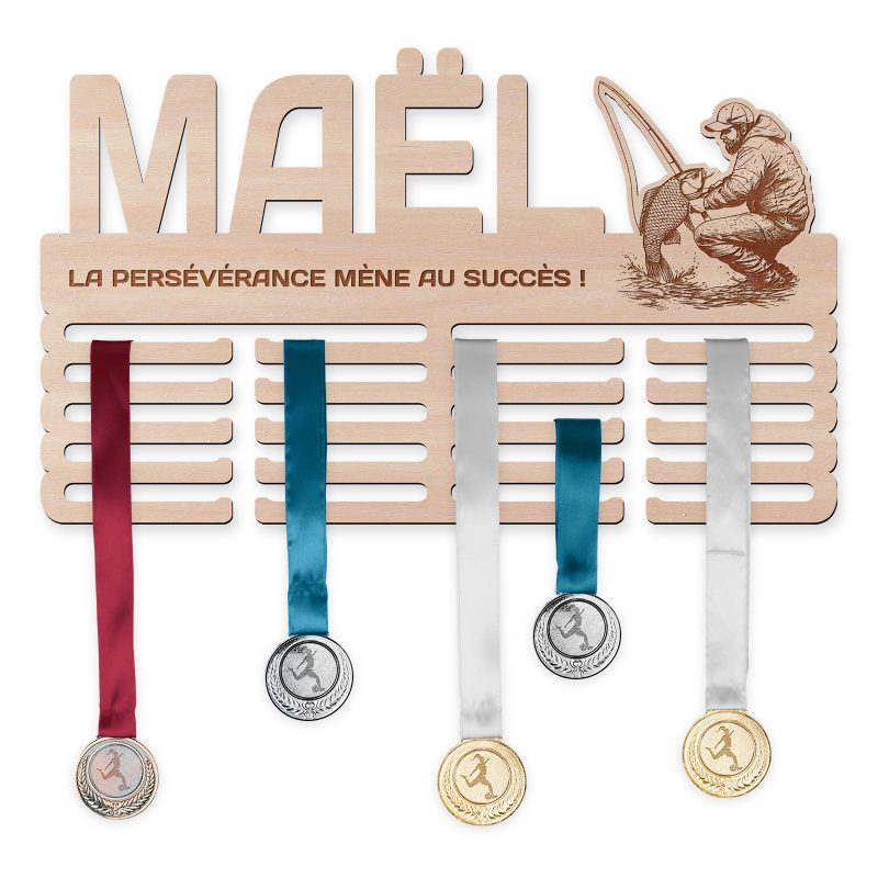 Cintre de médaille - Pêche sportive, homme