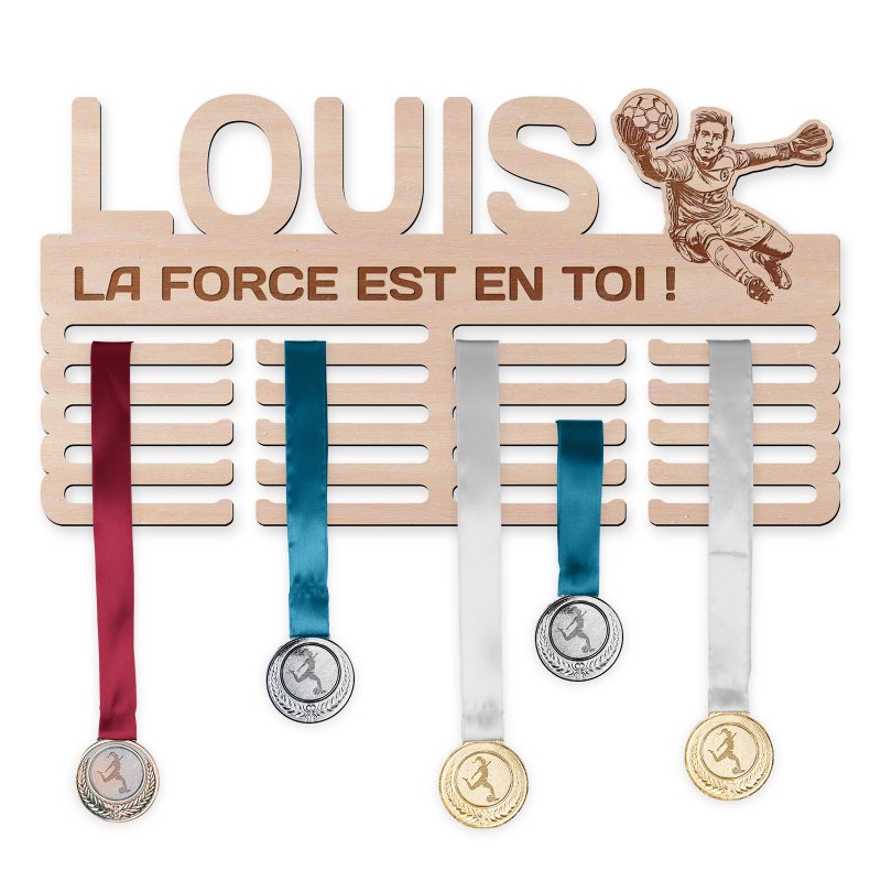 Cintre de médaille - Football, homme - gardien de but