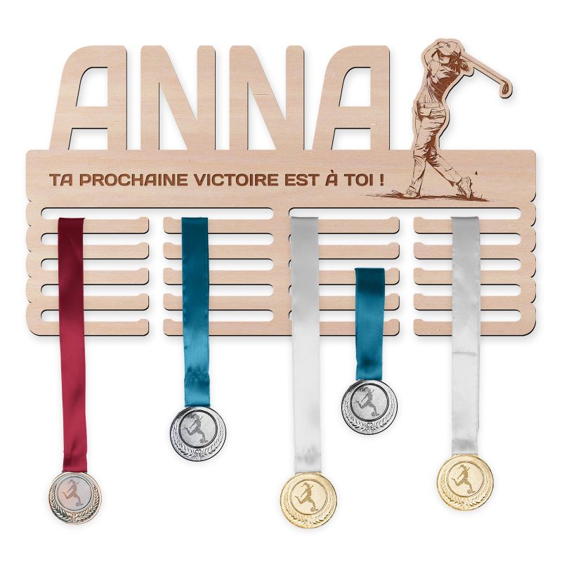 Cintre de médaille - Golf, femme