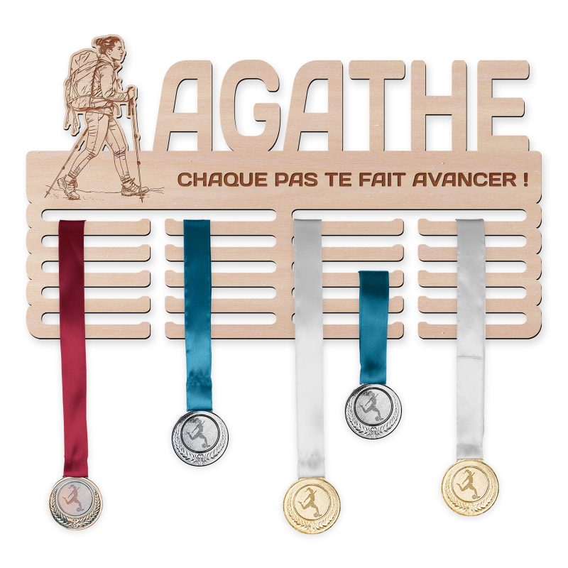 Cintre de médaille - Randonnée, femme