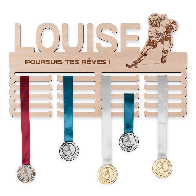 Cintre de médaille - Hockey sur glace, femme