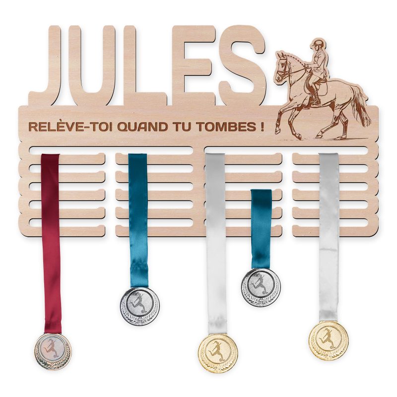 Cintre de médaille - Équitation, homme
