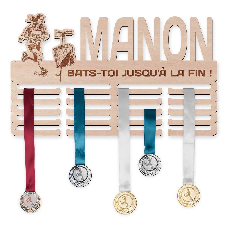 Cintre de médaille - Course d'orientation, femme
