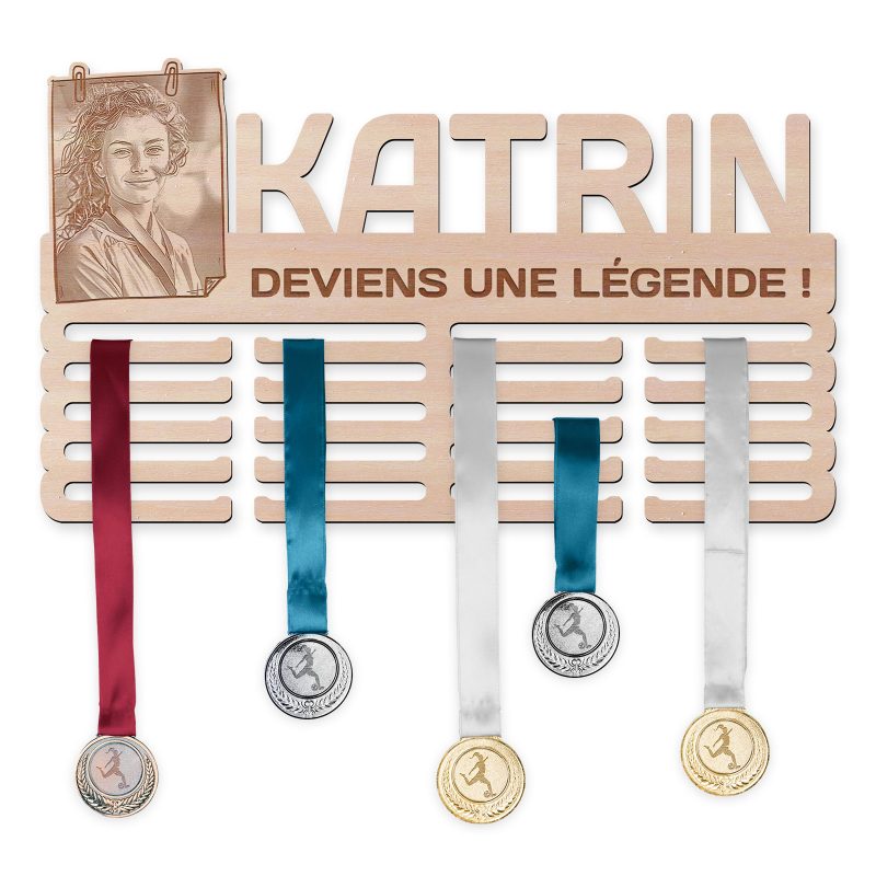 Cintre de médaille avec votre photo