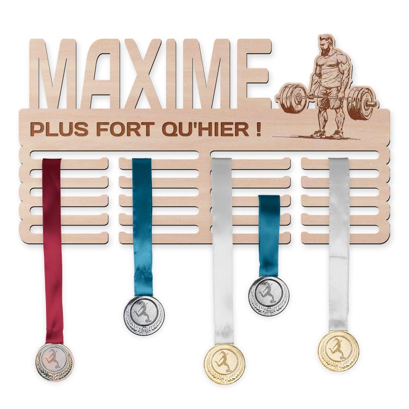 Cintre de médaille - Power-Triathlon, homme