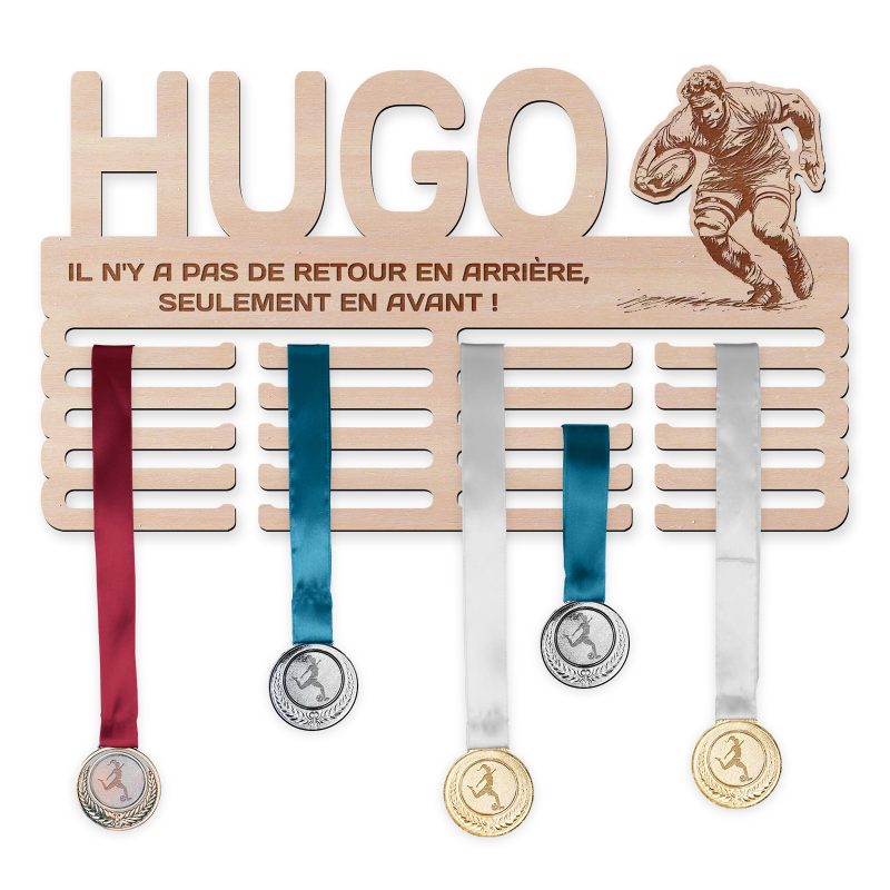 Cintre de médaille - Rugby, homme