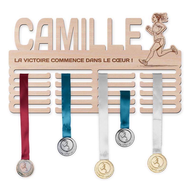Cintre de médaille - Course à pied, femme
