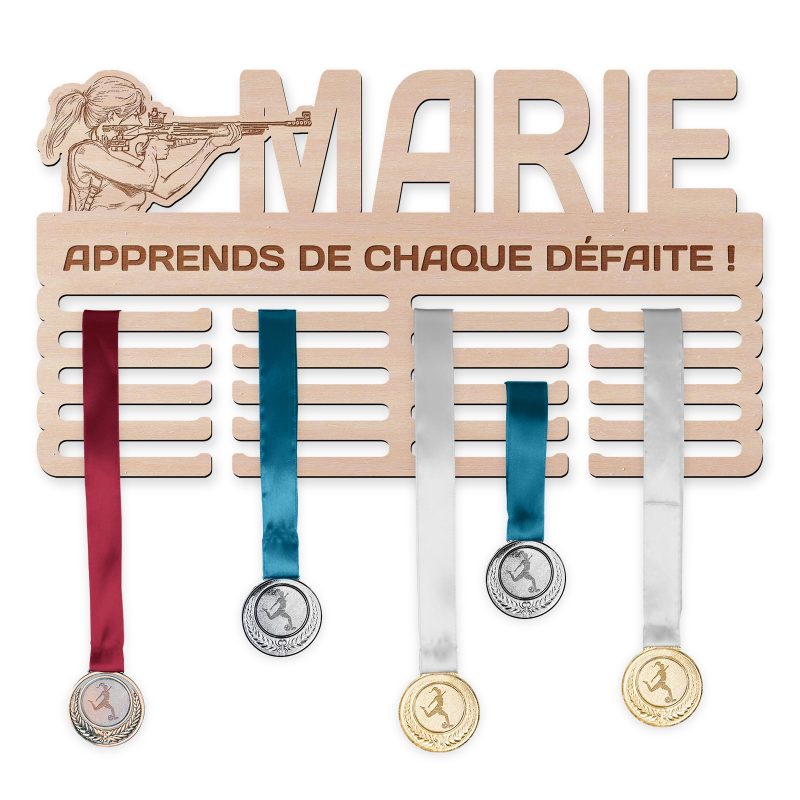 Cintre de médaille - Tir, femme