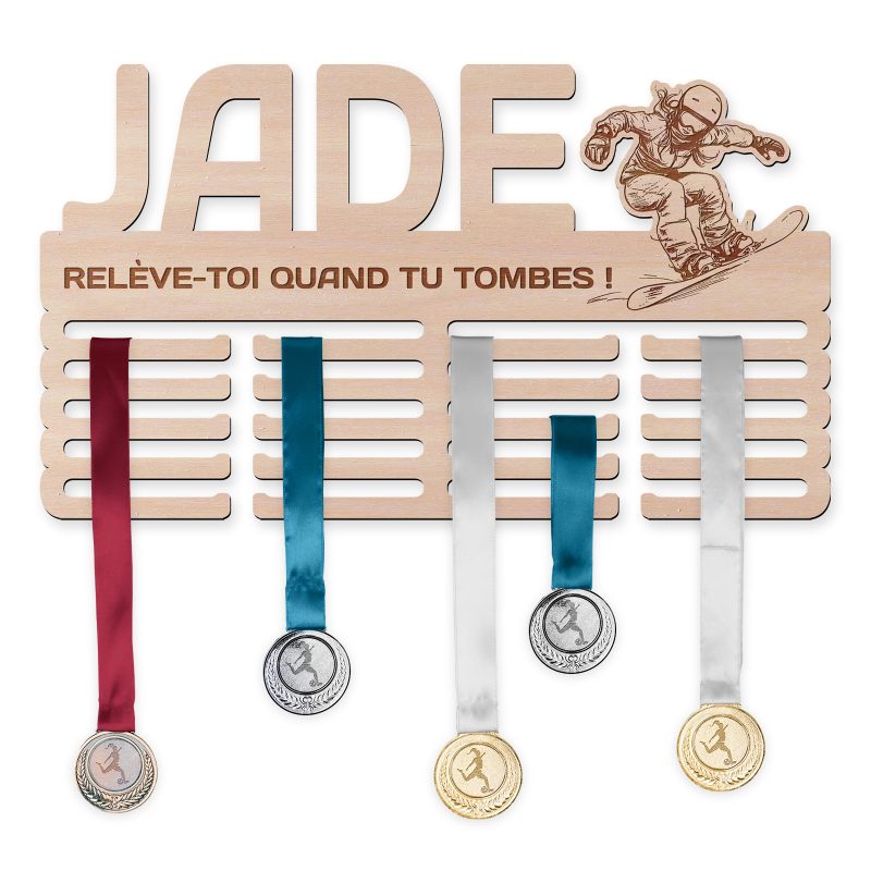 Cintre de médaille - Snowboard, femme
