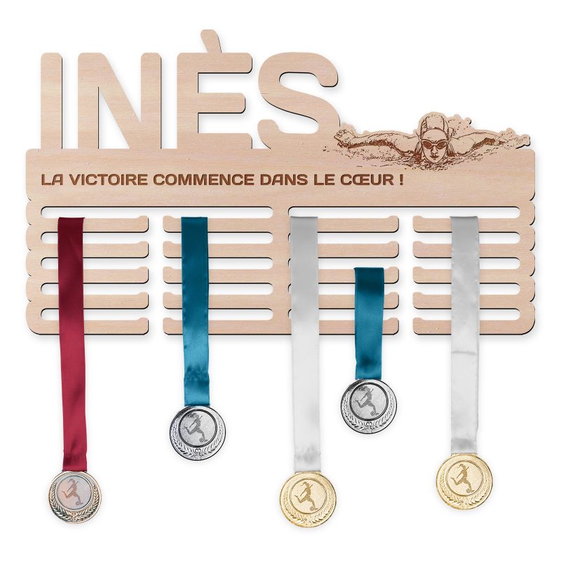 Cintre de médaille - Natation, femme