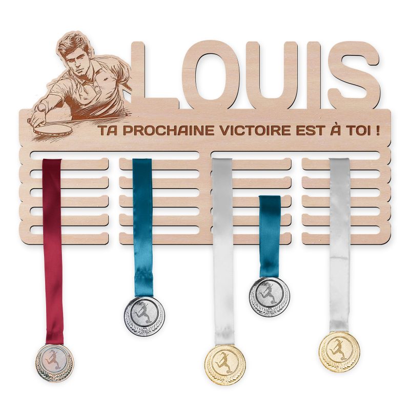Cintre de médaille - Tennis de table, homme