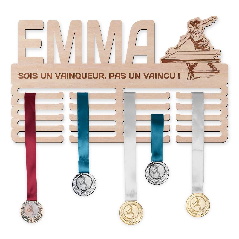 Cintre de médaille - Tennis de table, femme