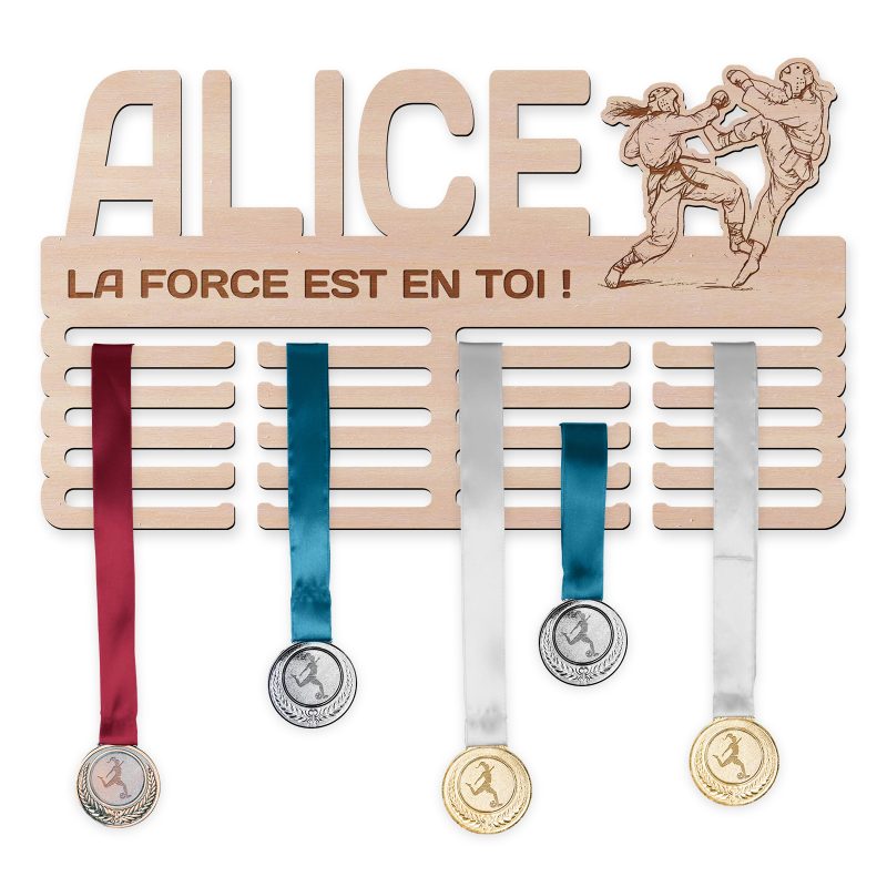 Cintre de médaille - Taekwondo, femme