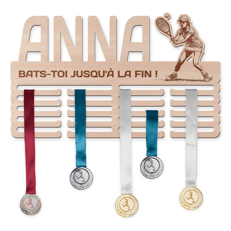 Cintre de médaille - Tennis, femme