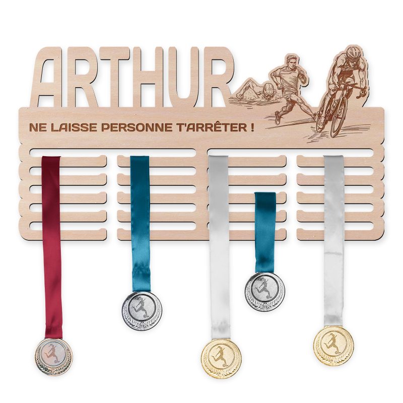 Cintre de médaille - Triathlon, homme