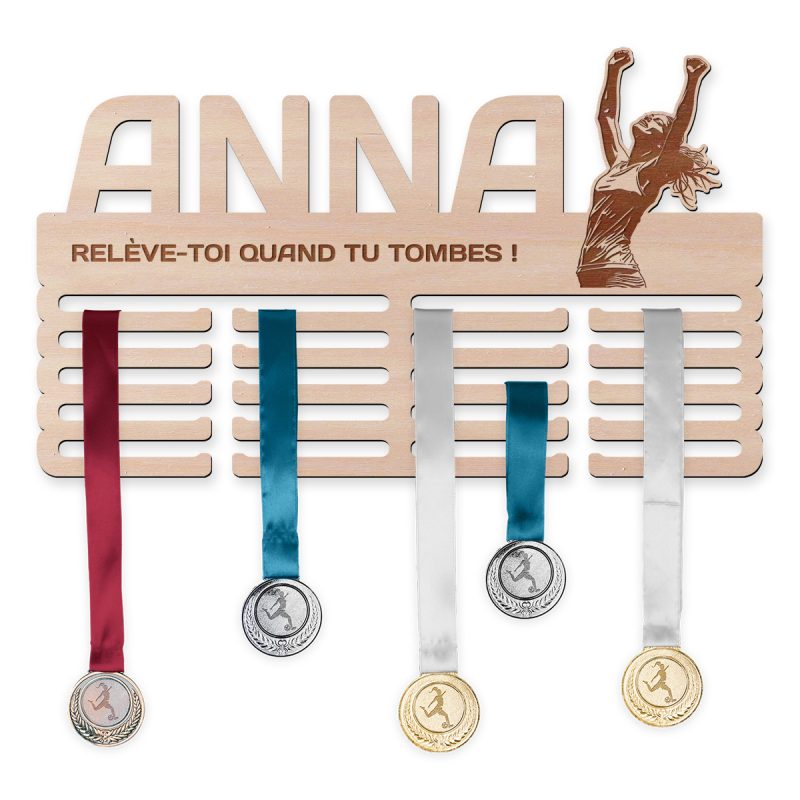 Cintre de médaille avec un motif selon vos spécifications